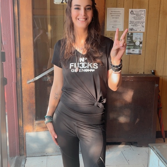 Edgy Black Graphic Tee for Women - Picture 5 of 6